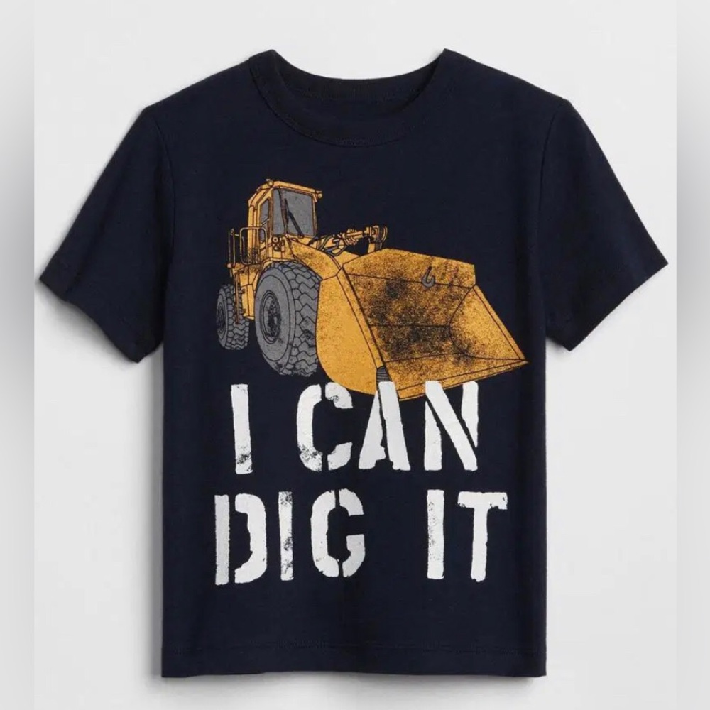 GAP Kids Navy Blue 'I Can Dig It' T-Shirt